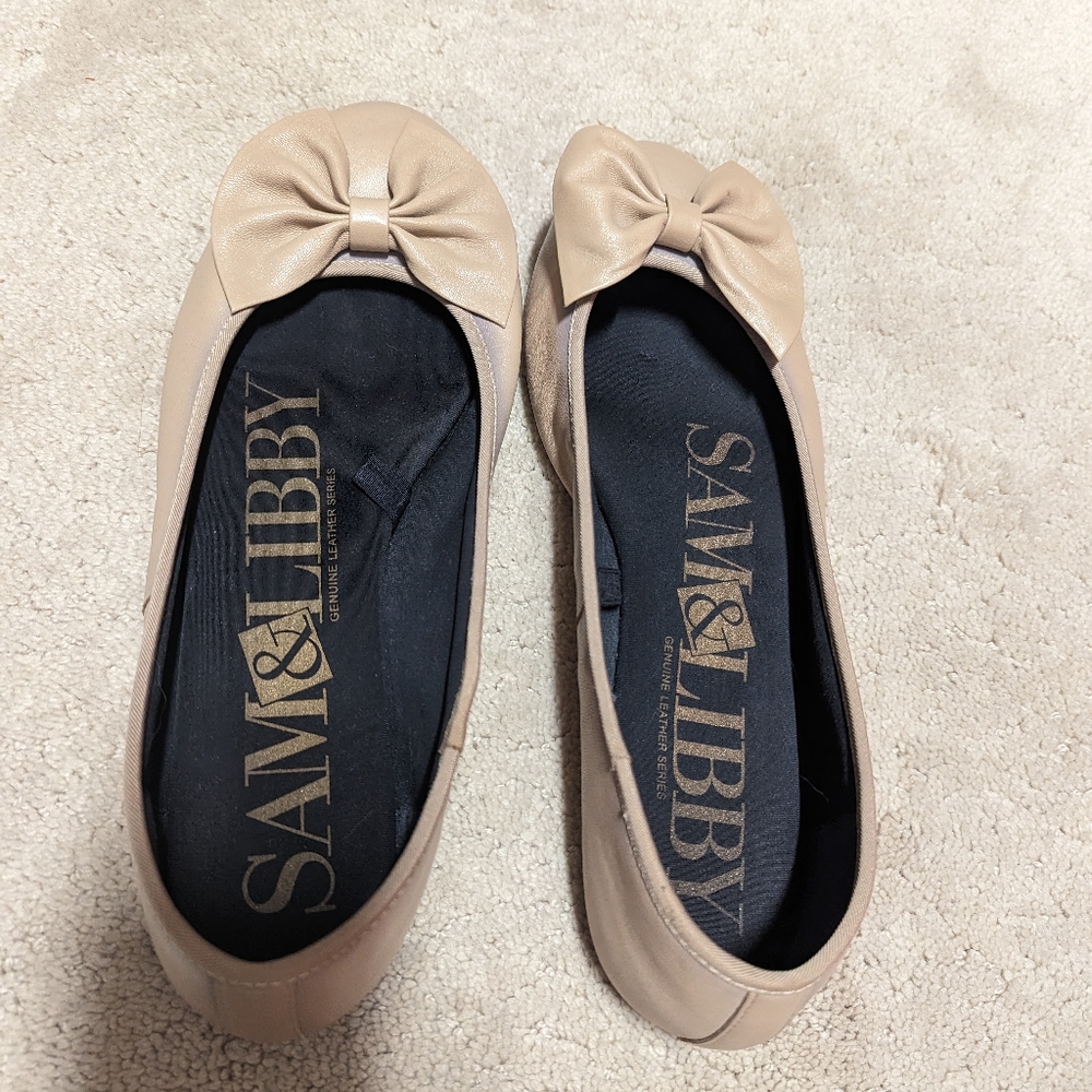 Sam & Libby tan ballet flats